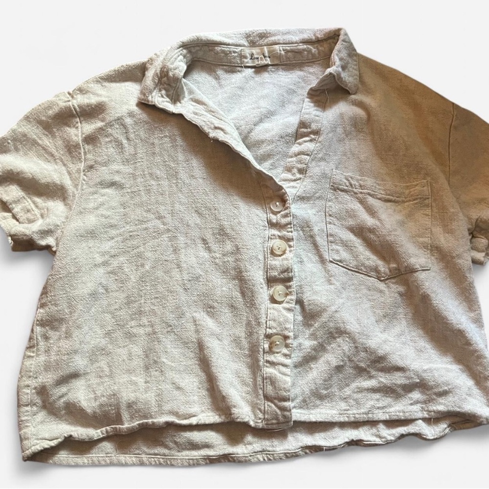 Love Notes Cream Textured Shirt